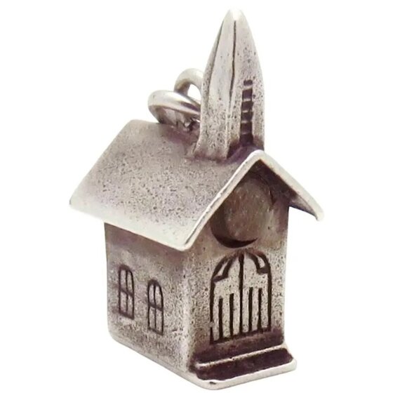 Vintage Sterling Silver Walter Lampl Church The Lord's Prayer Charm 1930s - Picture 1 of 8